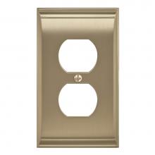 Amerock BP36508BBZ - Candler 1 Receptacle Golden Champagne Wall Plate