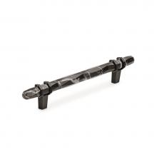 Amerock BP36649MBKBBR - Carrione 5-1/16 in (128 mm) Center-to-Center Marble Black/Black Bronze Cabinet Pull