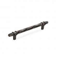 Amerock BP36650MBKBBR - Carrione 6-5/16 in (160 mm) Center-to-Center Marble Black/Black Bronze Cabinet Pull