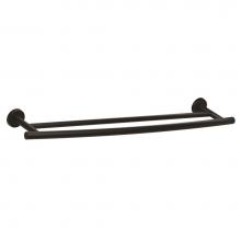 Amerock BH26545MB - Arrondi 24 in (610 mm) Double Towel Bar in Matte Black