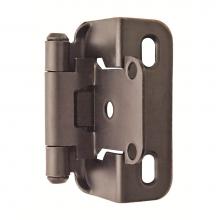 Amerock BPR7550ORB - 1/2in (13 mm) Overlay Self-Closing, Partial Wrap Oil-Rubbed Bronze Hinge - 2 Pack