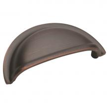 Amerock BP4235ORB - Solid Brass Cup Pulls 3 in (76 mm) Center-to-Center Oil-Rubbed Bronze Cabinet Cup Pull