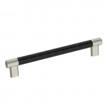 Amerock BP36562G10ORB - Esquire 8 in (203 mm) Center-to-Center Satin Nickel/Oil-Rubbed Bronze Cabinet Pull