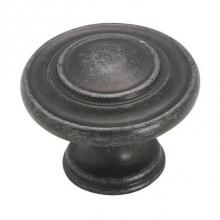 Amerock BP1586WID - Inspirations 1-5/16 in (33 mm) Diameter Wrought Iron Dark Cabinet Knob