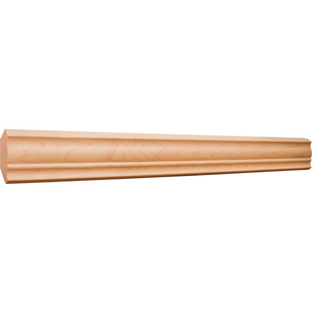 3/4'' D x 2-1/4'' H Hard Maple Standard Crown Moulding