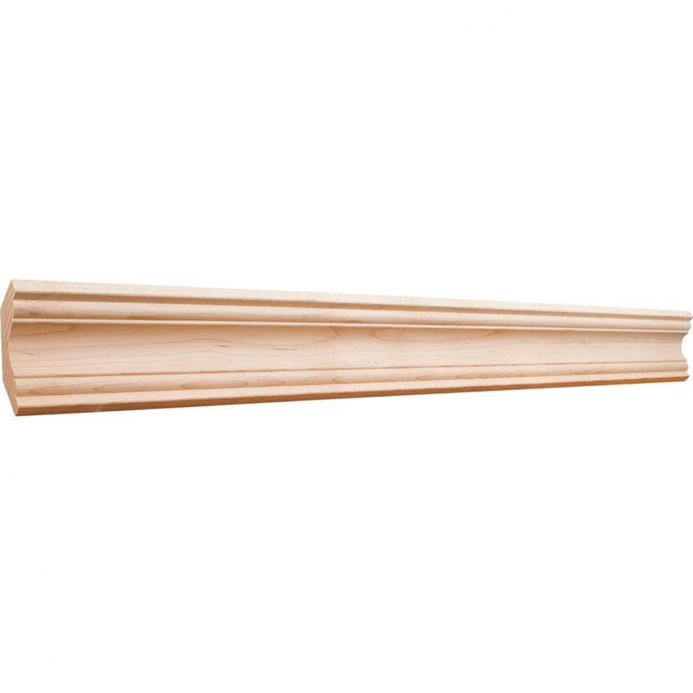 3/4'' D x 2-1/2'' H Poplar Ogee Cove Crown Moulding