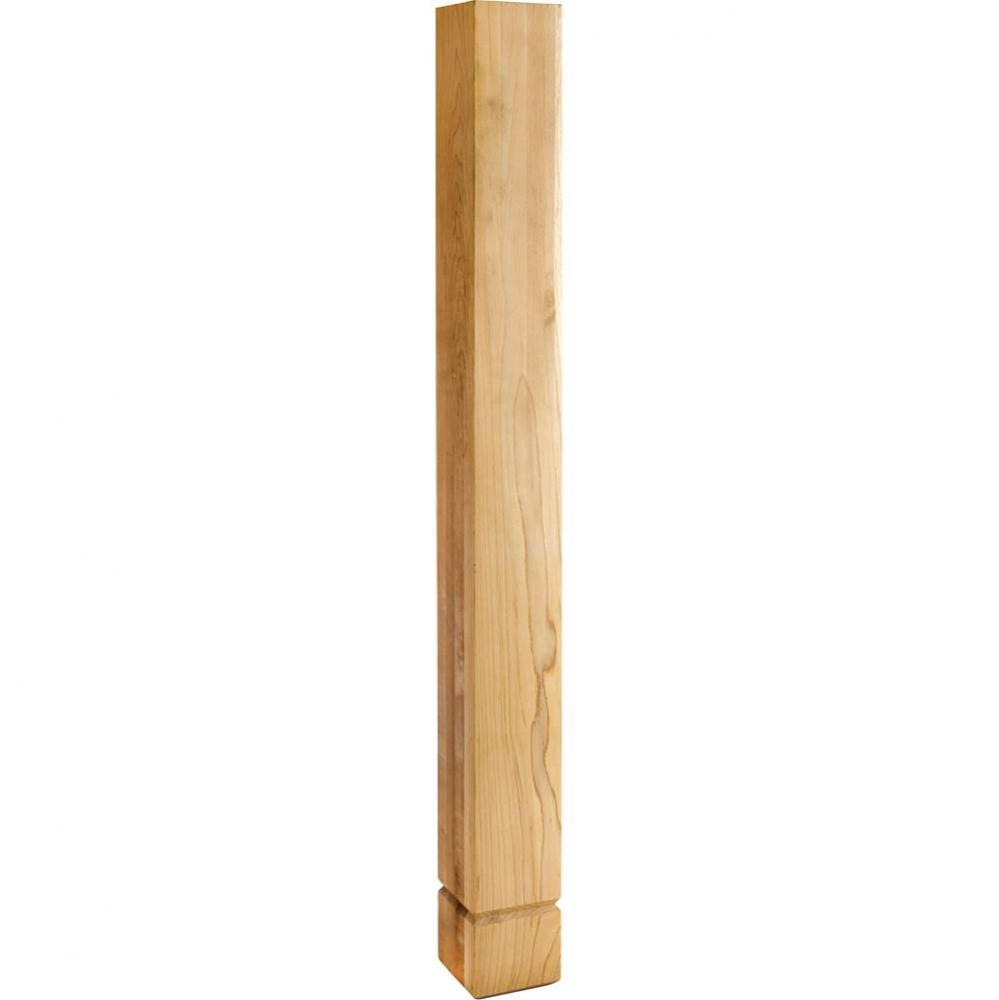 3-1/2'' W x 3-1/2'' D x 35-1/2'' H Rubberwood Shaker Post