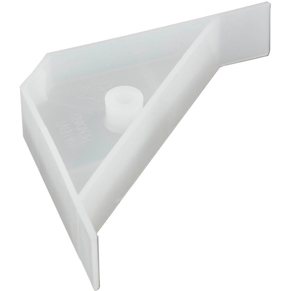 2-5/8'' x 2-5/8'' x 5/8'' Plastic Corner Brace