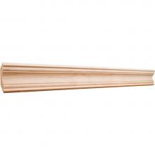 Hardware Resources MC8POP - 3/4'' D x 2-1/2'' H Poplar Ogee Cove Crown Moulding