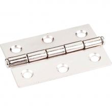 Hardware Resources 33528BN - Bright Nickel 2-1/2'' x 1-11/16''  Single Full Swaged Butt Hinge