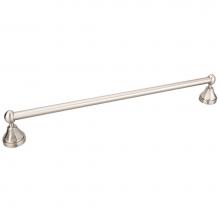 Hardware Resources BHE3-03SN-R - Newbury Satin Nickel 18'' Single Towel Bar - Retail Packaged