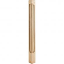 Hardware Resources CP-3OK - 2-3/4'' W x 2-3/4'' D x 35-1/2'' H Oak Beaded Corner Post