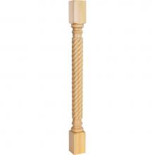 Hardware Resources P3-3ALD - 3'' W x 3'' D x 35-1/2'' Alder Rope Post