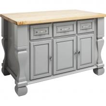 Hardware Resources ISL01-GRY - Jeffrey Alexander Kitchen Island