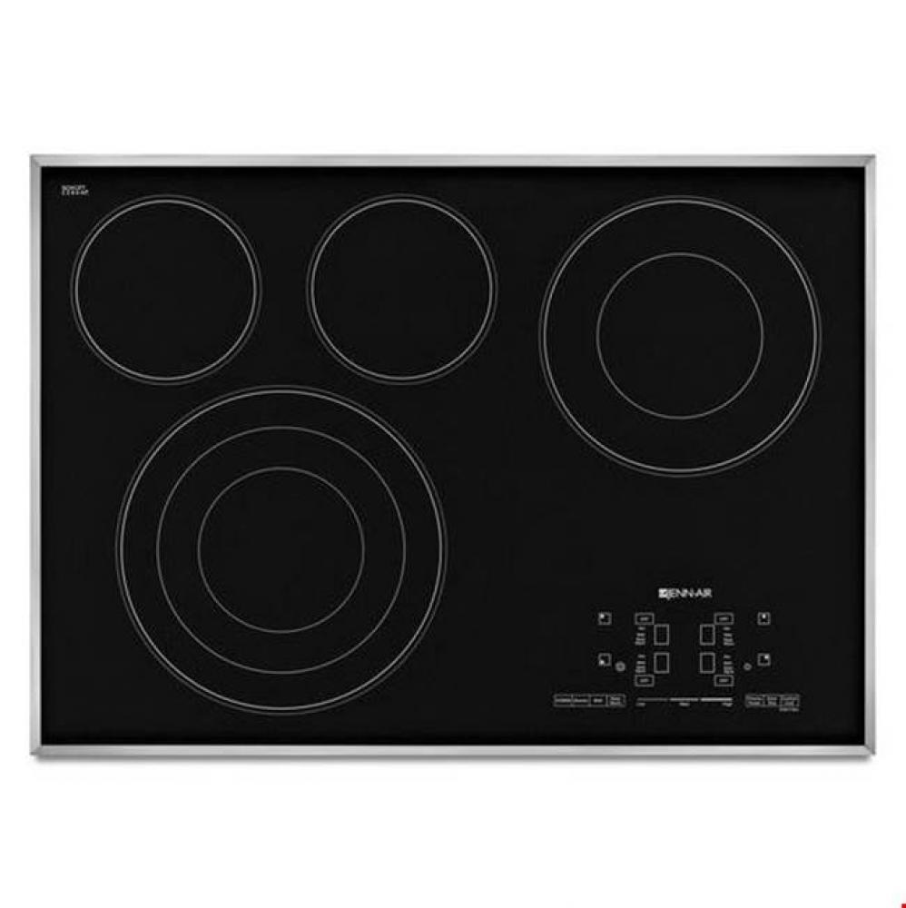 30-Inch Electric Radiant Cooktop with Glass-Touch Electronic Controls