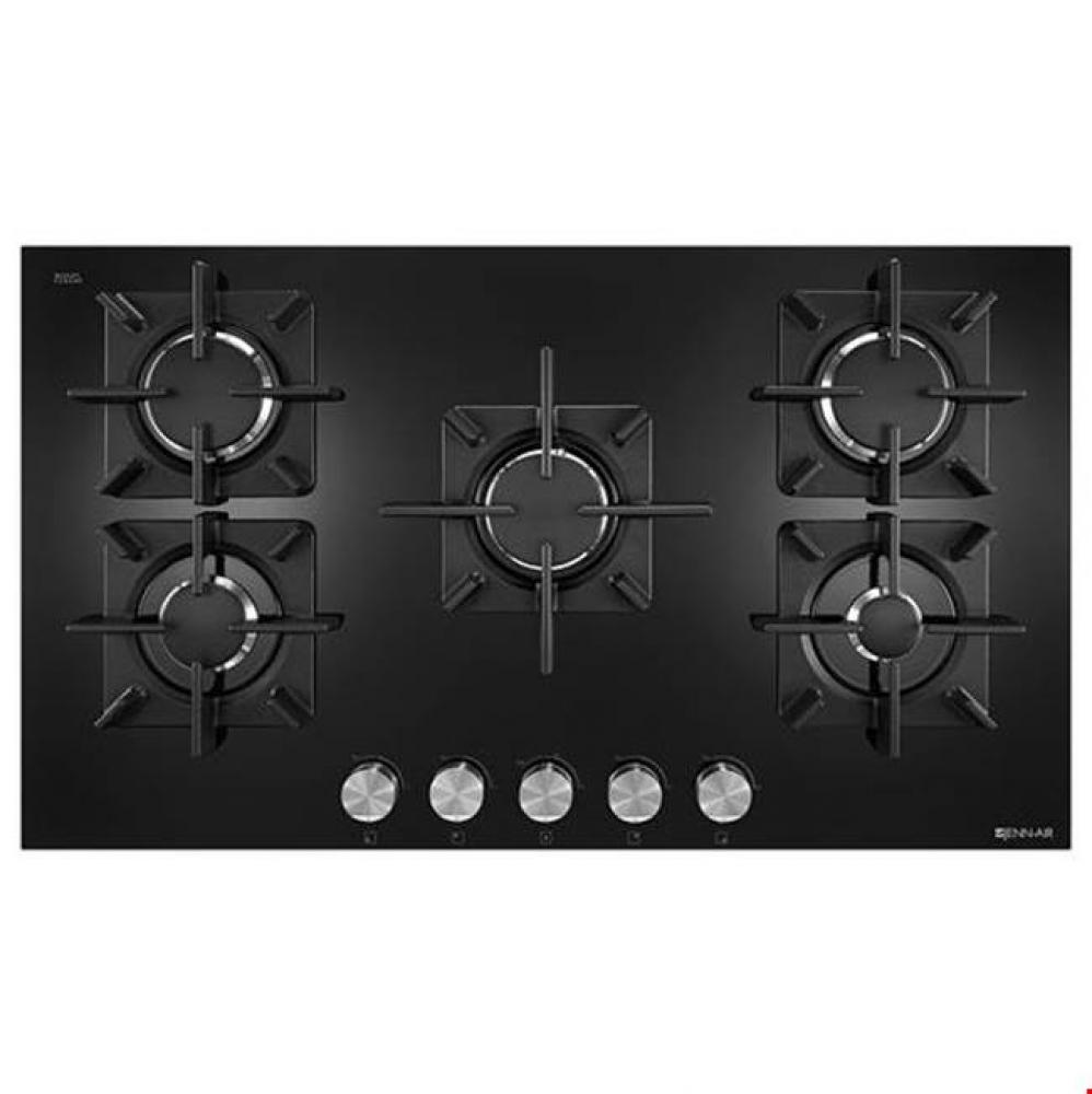 36'', Glass 5-Burner Gas Cooktop