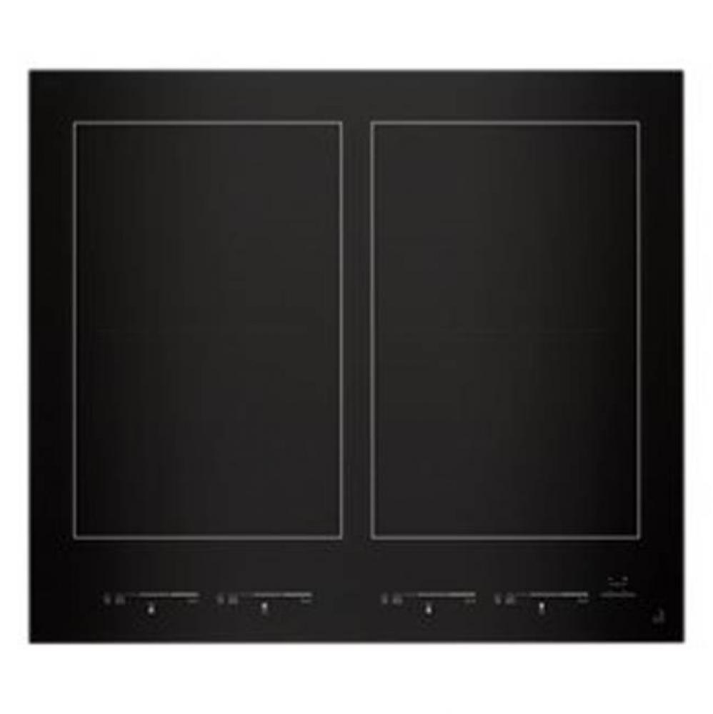 24'' Induction Cooktop, Black, 4 Flex Elements