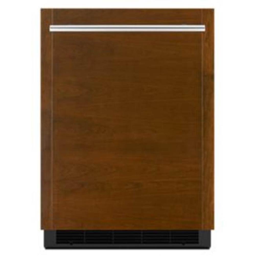 24'' U/C Refrigerator, Overlay Style, Left Hinge, Flush Design, Solid Door