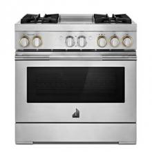 Jenn-Air JDRP536HL - 36'' Pro-Range Dual Fuel, Rise Style, Griddle, 2-20K, 15K, 5K, Dual Fan Multi-Mode True