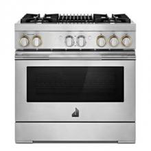 Jenn-Air JDRP636HL - 36'' Pro-Range Dual Fuel, Rise Style, Grill, 2-20K, 15K, 5K, Dual Fan Multi-Mode True Co