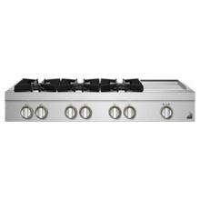 Jenn-Air JGCP548HL - 48'' Rangetop, Rise Style, Griddle, 3-20K, 2-15K, 5K-500 Simmer