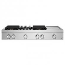 Jenn-Air JGCP748HM - 48'' Rangetop, Noir Style, Griddle/Grill, 2-20K, 15K, 5K-500 Simmer