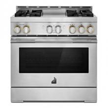 Jenn-Air JGRP536HL - 36'' Pro-Range Gas, Rise Style, Griddle, 2-20K, 15K, 5K, Dual Fan Multi- Mode True Conve