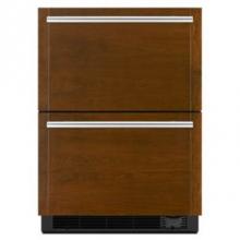 Jenn-Air JUCFP242HX - 24'' Refrigerator Double Drawer, Overlay Style, Combination Ref/Frz Drawers