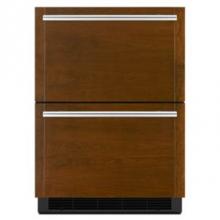 Jenn-Air JUDFP242HX - 24'' Refrigerator Double Drawer, Overlay Style, Ref/Ref Drawers