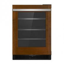 Jenn-Air JUGFL242HX - 24'' U/C Refrigerator, Overlay Style, Left Hinge, Flush Design, Glass Door