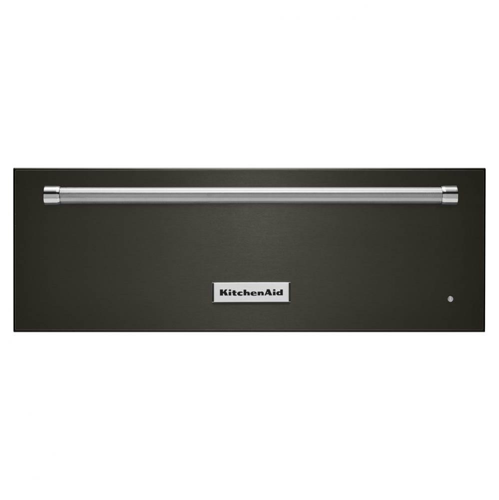 30'' Black Stainless Warming Drawer