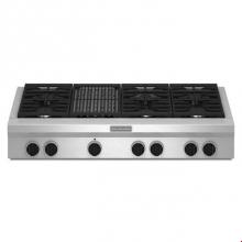 Kitchen Aid KGCU482VSS - 48-Inch 6 Burner with Grill, Gas Rangetop, Commercial-Style