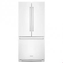 Kitchen Aid KRFF300EWH - 20 cu.ft. No Frost External Dispense FrenchDoor Bottom-Freezer Refrigerator