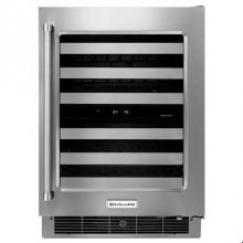 Kitchen Aid KUWR304ESS - 24'' Stainless Steel Wine Cellar with Metal-Front Racks