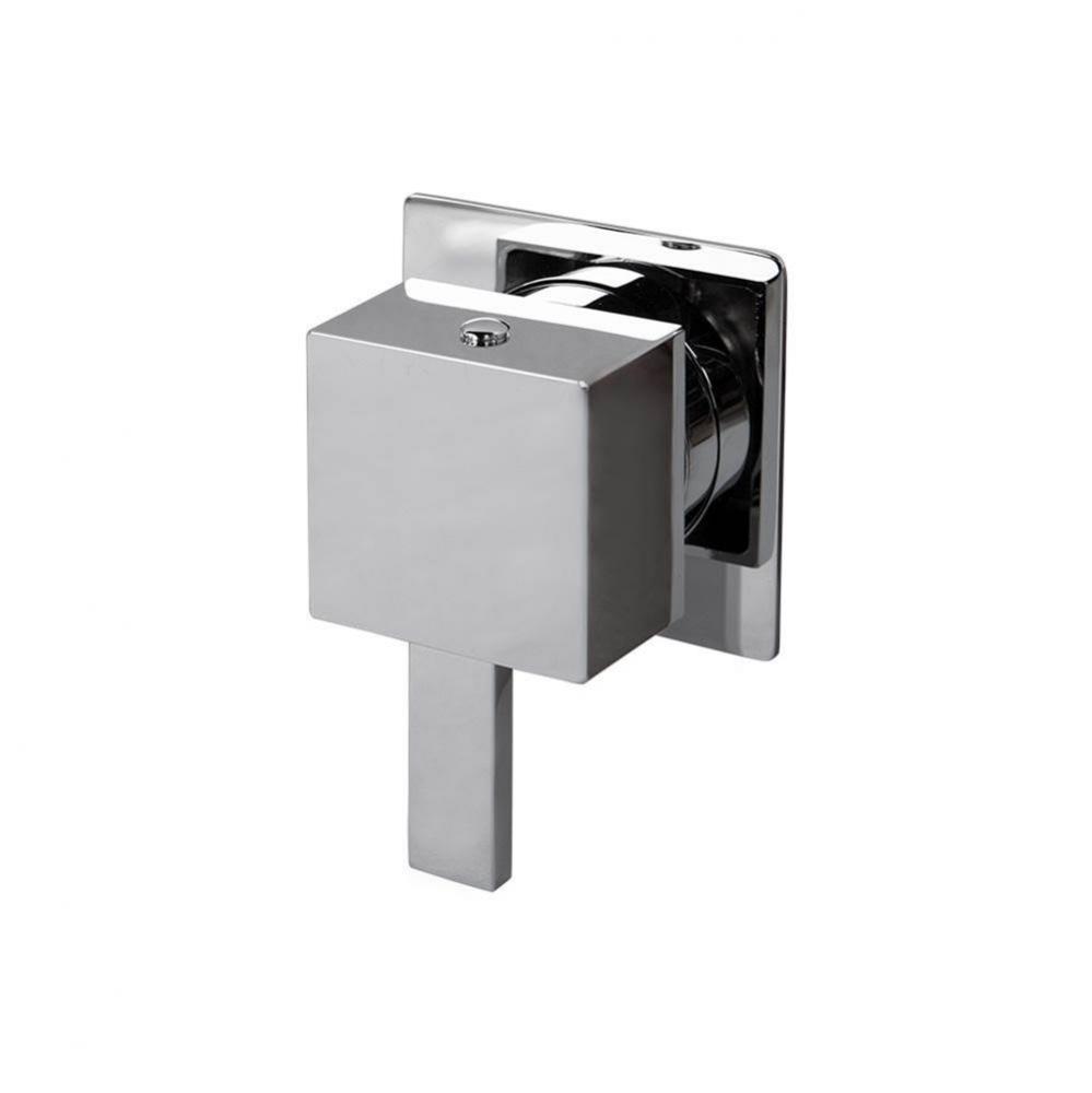 TRIM ONLY - 2-Way diverter valve GPM 10 (43.5 PSI) with square back plate and square handle