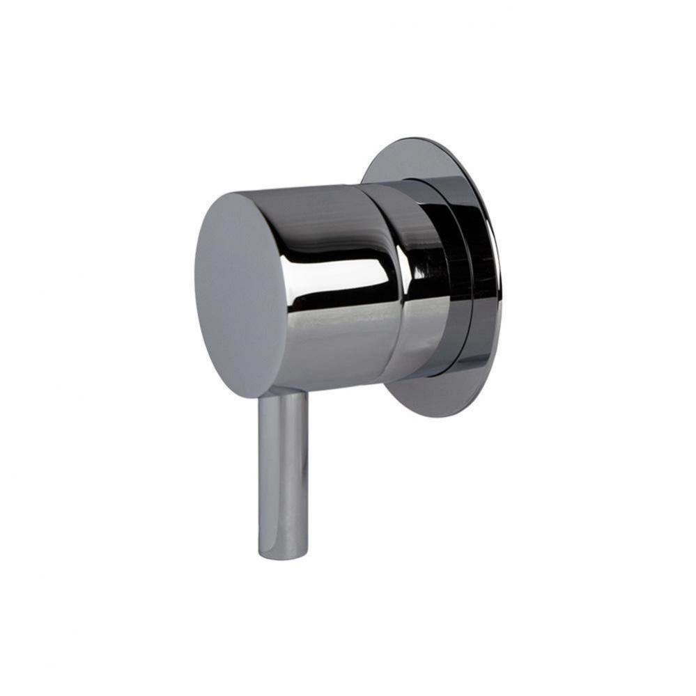 TRIM ONLY - Stop valve GPM 12 (43.5 PSI) with round back plate and round lever handle 1/2'&ap