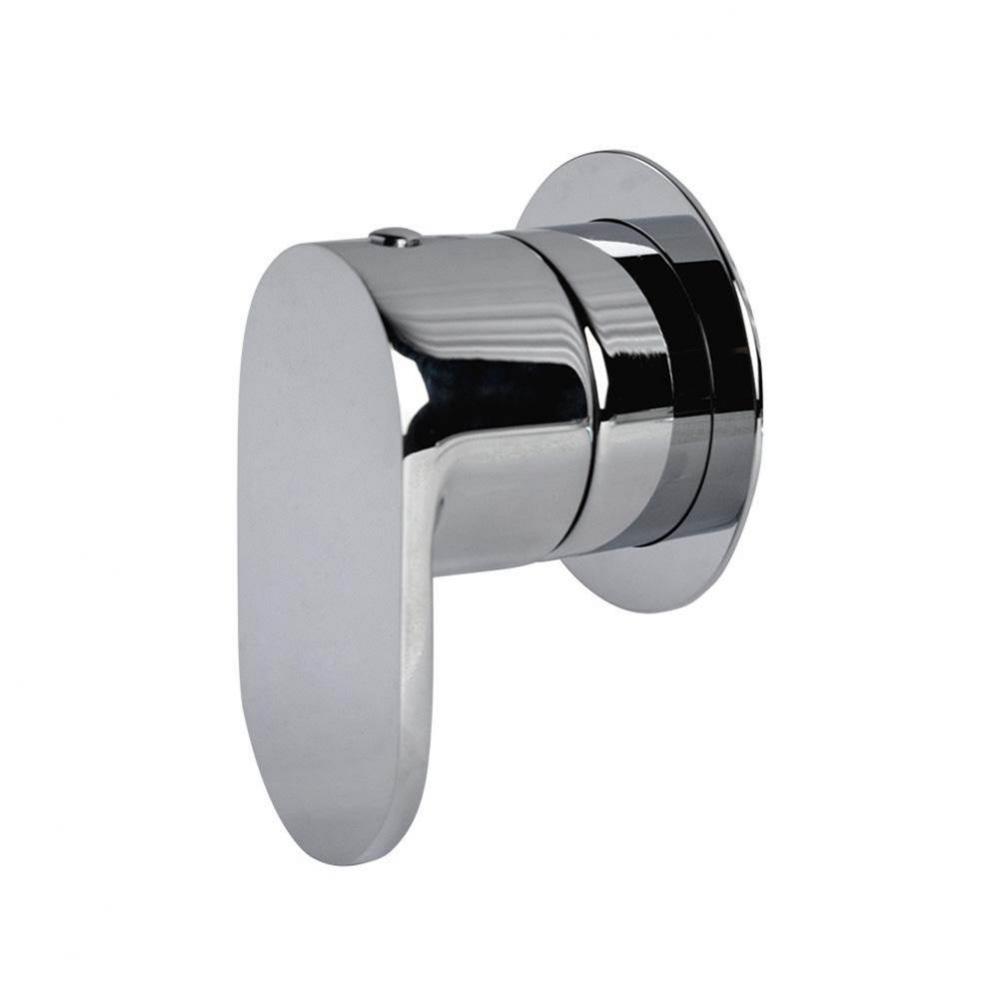 TRIM ONLY - 2-Way diverter valve GPM 10 (43.5 PSI) with round back plate and oval lever handle