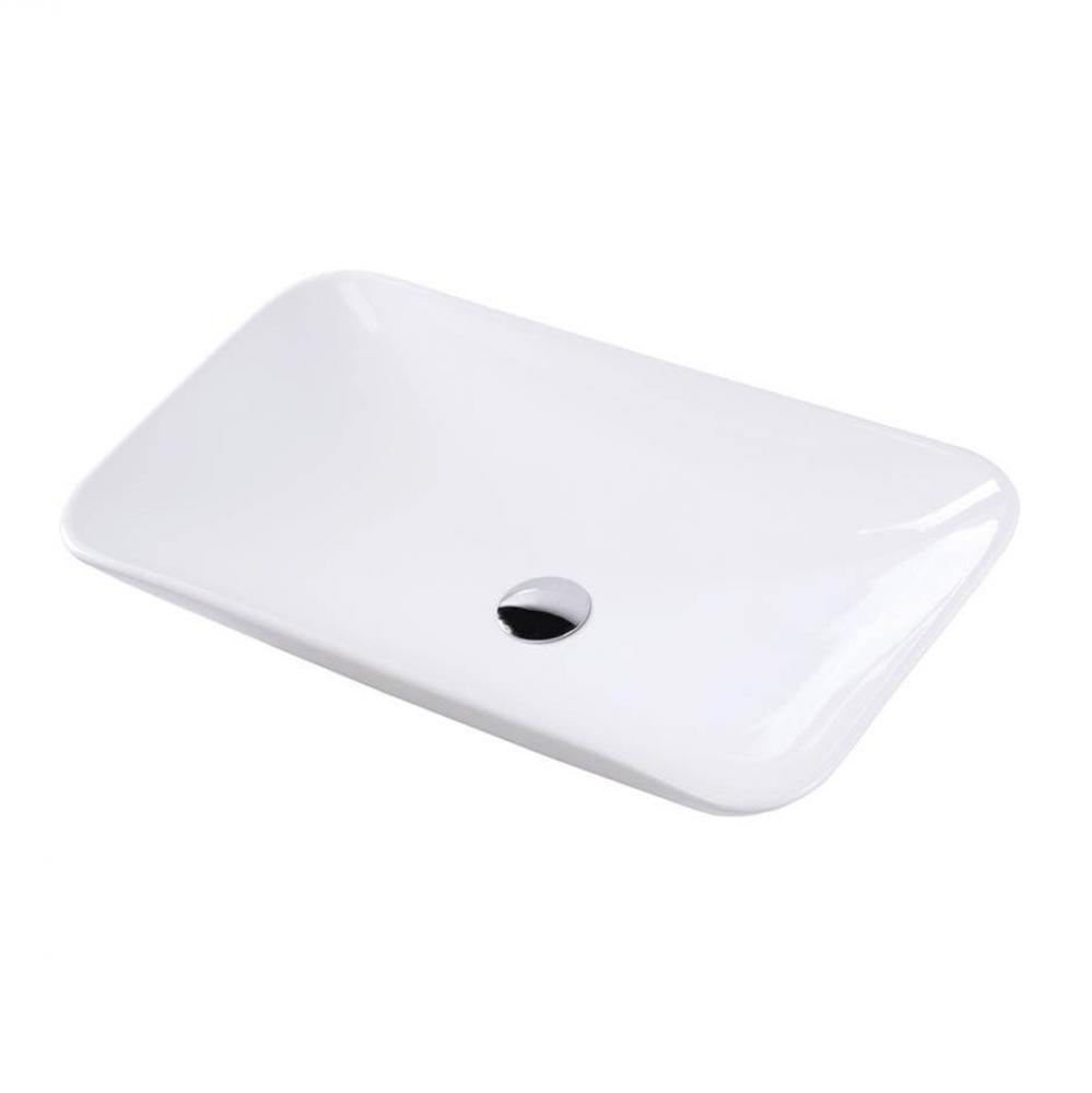 Vessel porcelain Bathroom Sink, no overflow, 27 1/2''w, 15''d, 5 1/2'&apo