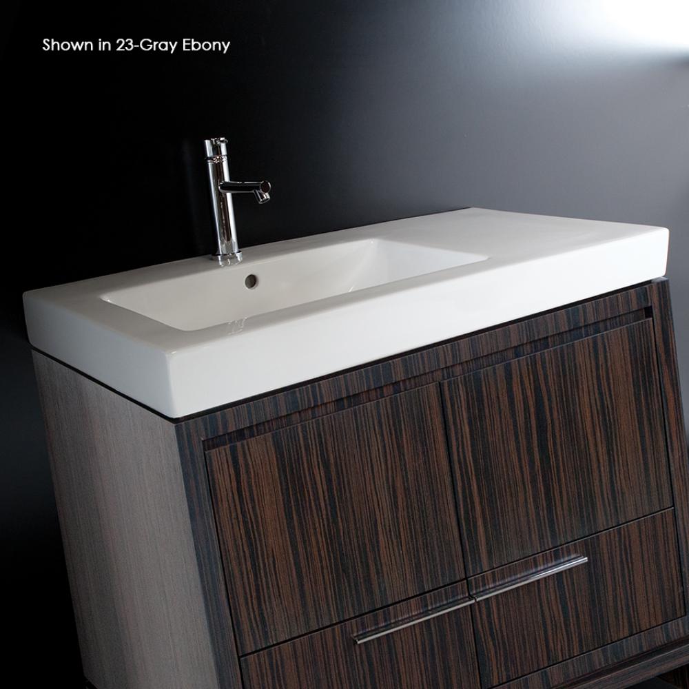 Vanity top porcelain Bathroom Sink with an overflow.