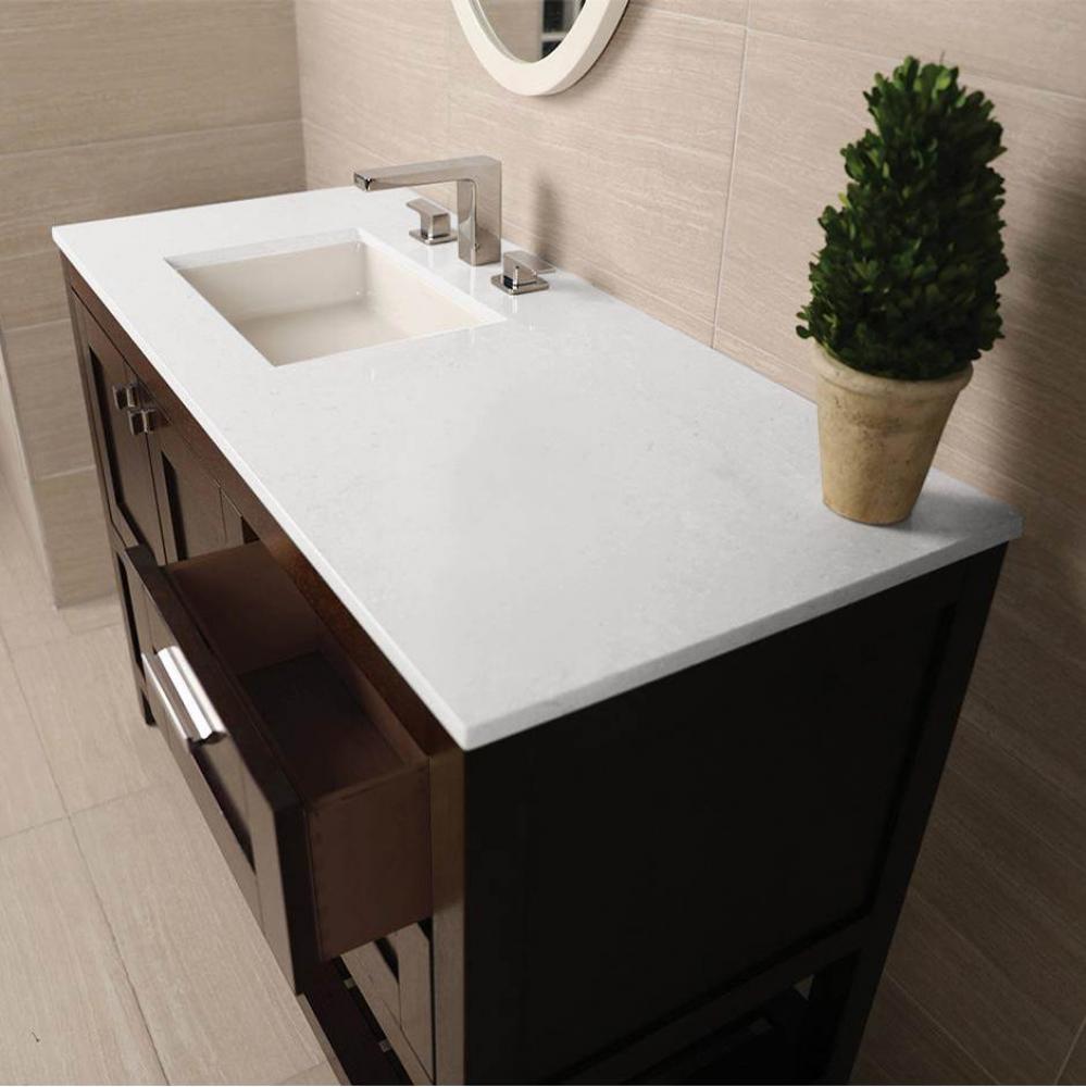 Countertop for vanity STL-F-48L & STL-W-48L, with a cut-out for Bathroom Sink 5452UN. W: 48&ap