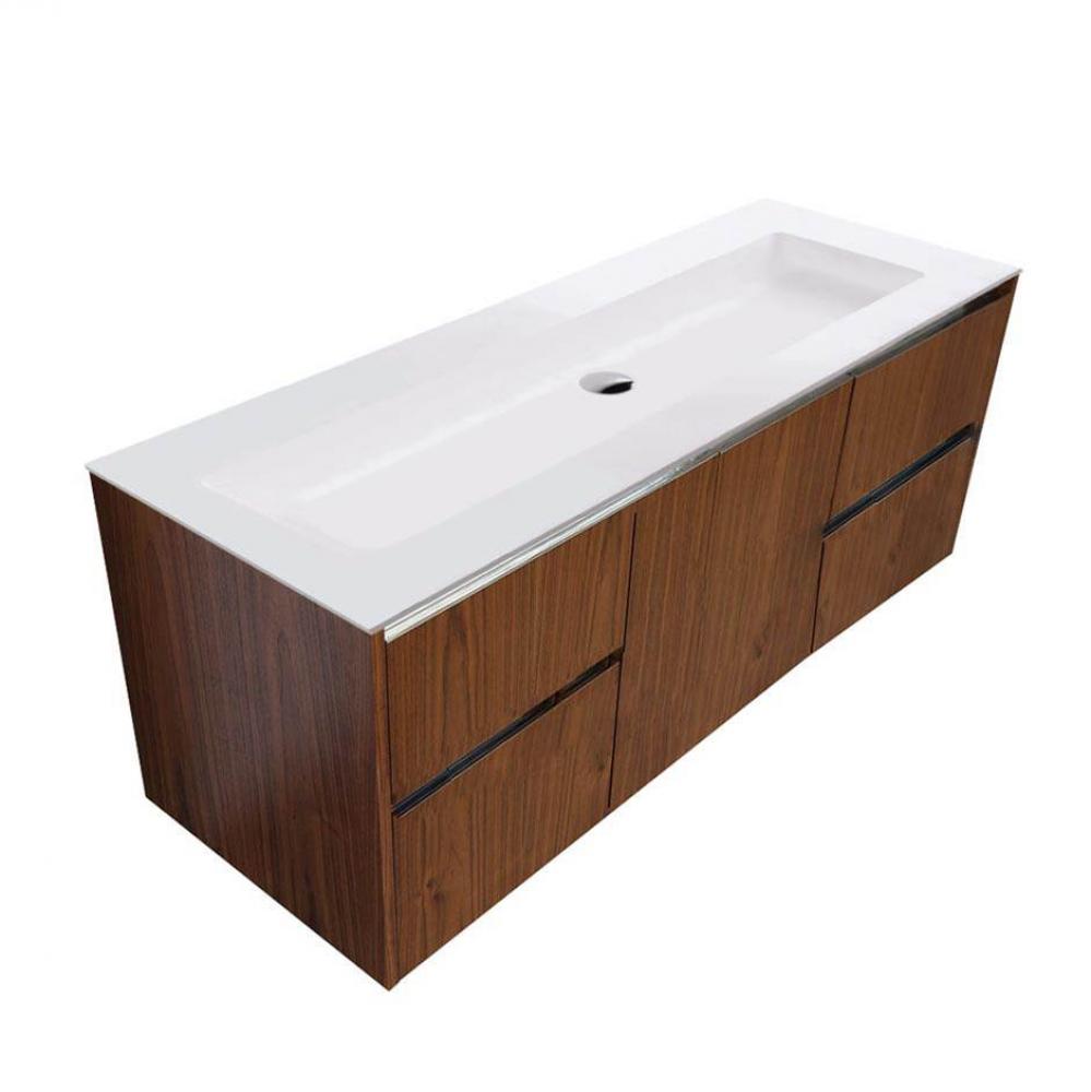 Vanity top solid surface Bathroom Sink with overflow.