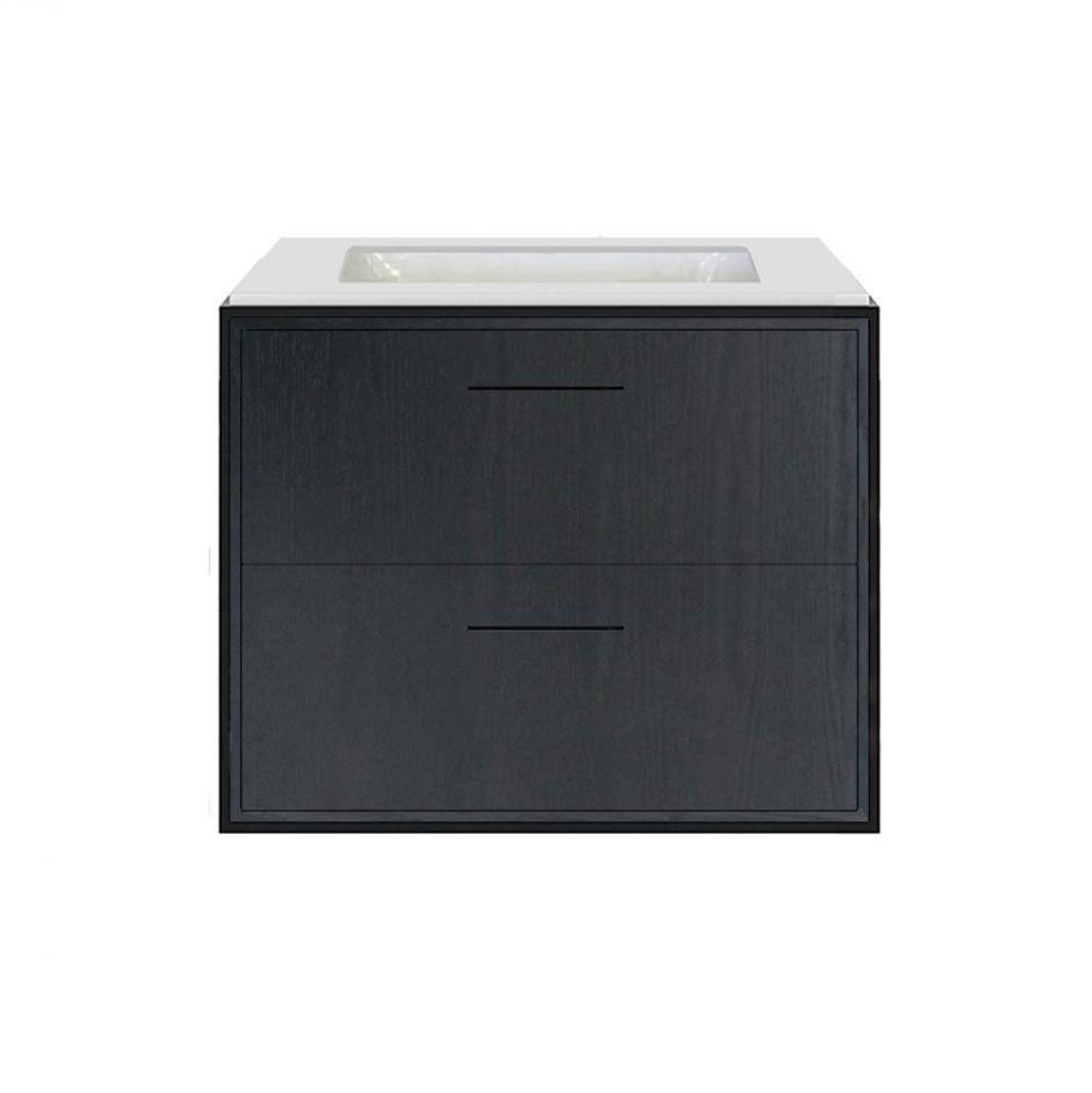 Solid surface countertop for wall-mount under-counter vanity LIN-UN-24.