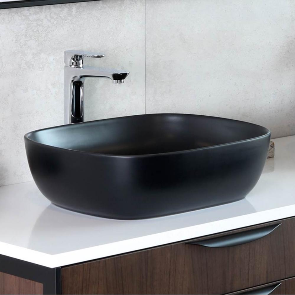 Vessel  porcelain Bathroom Sink without an overflow. W: 19 1/4'', D: 15 3/4'',