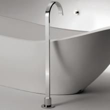 Lacava 12329.1-CR - Floor-standing single-hole tub filler spout. Mixer sold separately.