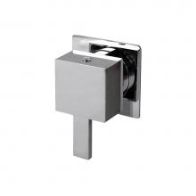 Lacava 14D3.L.S-A-CR - TRIM ONLY - 3-Way diverter valve GPM 10 (43.5 PSI) with square back plate and square handle