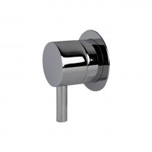 Lacava 15ST.L.R-A-CR - TRIM ONLY - Stop valve GPM 12 (43.5 PSI) with round back plate and round lever handle 1/2'&ap