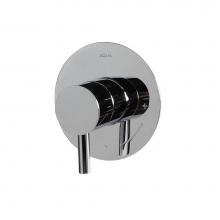 Lacava 15PBP.L.R1-A-CR - Cigno trim - Built-in progressive pressure balancing mixer with a lever handle and round backplate