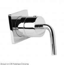 Lacava 15ST.C.S-CL-A-CR - TRIM ONLY - Stop Valve 3/4 + 1/2 adapter, GPM 12 (43.5 PSI) square back plate, curved lever handle