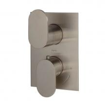 Lacava 41TH2S.L.S-A-NI - TRIM ONLY - Thermostatic Valve w/ 2 way shared diverter + OFF,  GPM 8.5 (60PSI) with rectangular b