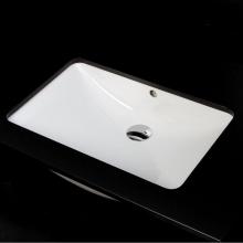 Lacava 4252UNA-001 - Under-counter porcelain Bathroom Sink with anoverflow. Unglazed exterior. W'' 24 1/4&apo